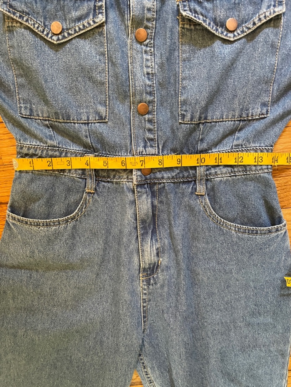 Madewell Denim Sleeveless Jumpsuit - Blue - Picture 8 of 11